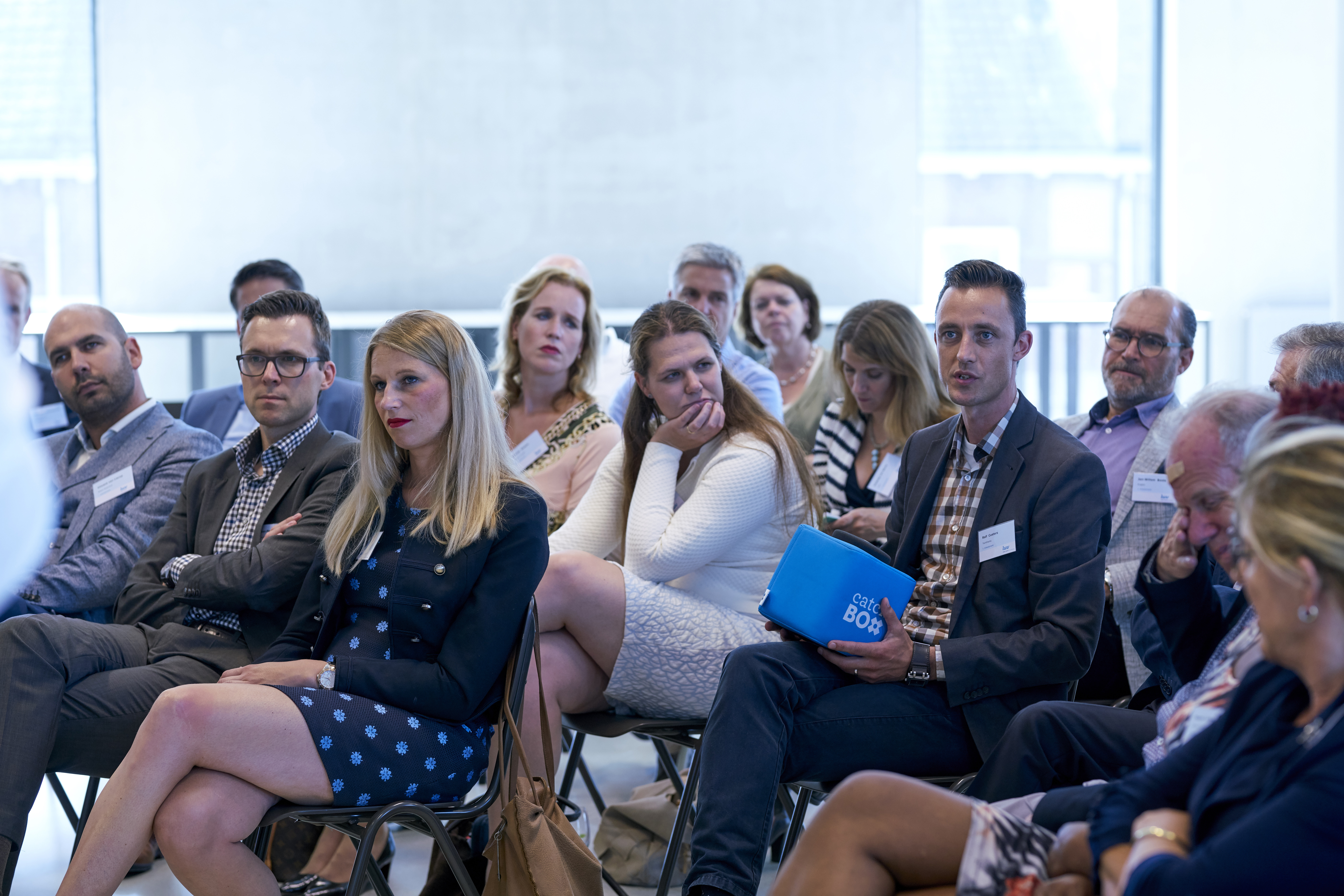 Met de Catchbox microfoon mocht er uiteraard gegooid worden