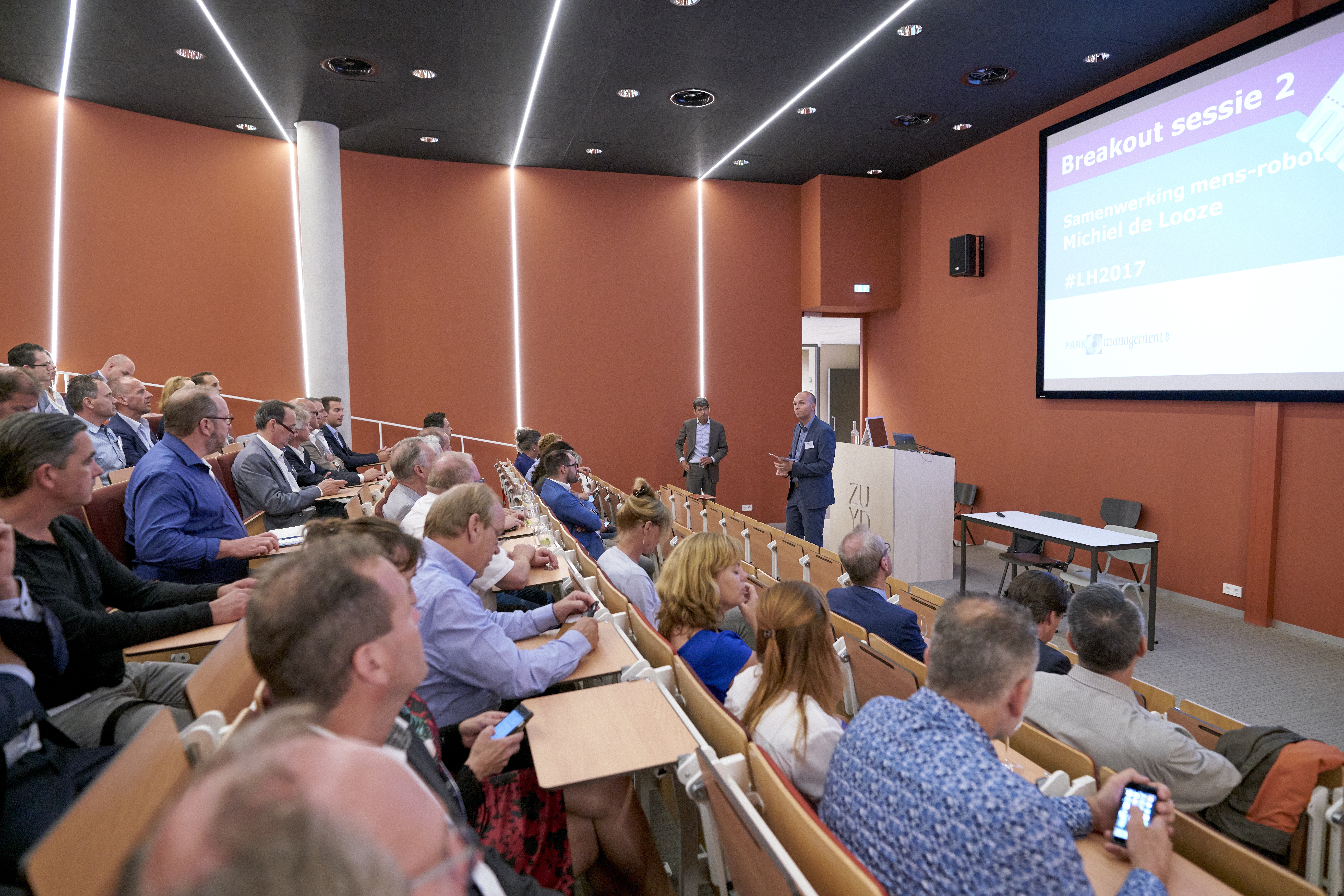 Projectie en geluid @ de break-out sessies