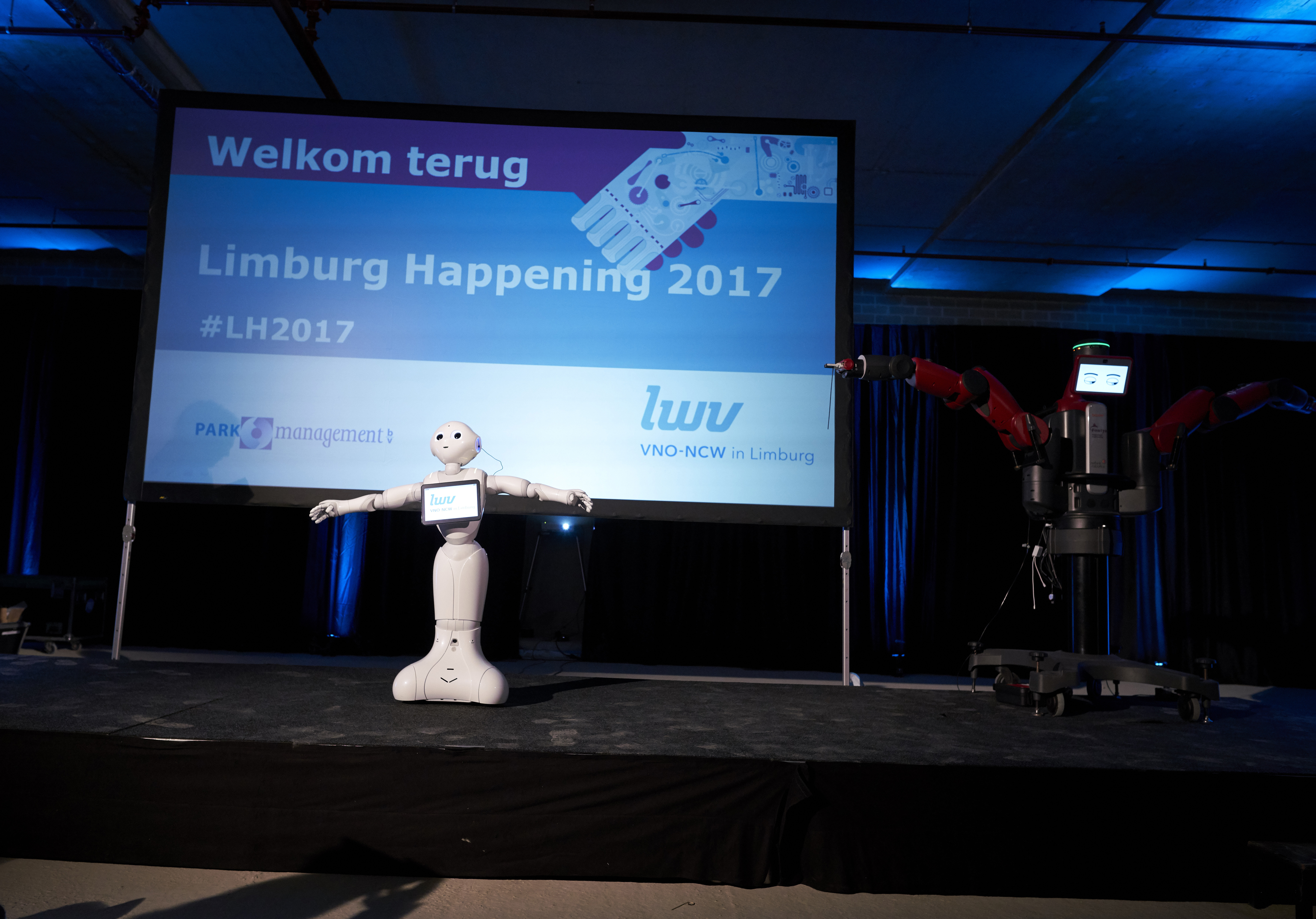 Pepper voelt zicht thuis op het grote podium