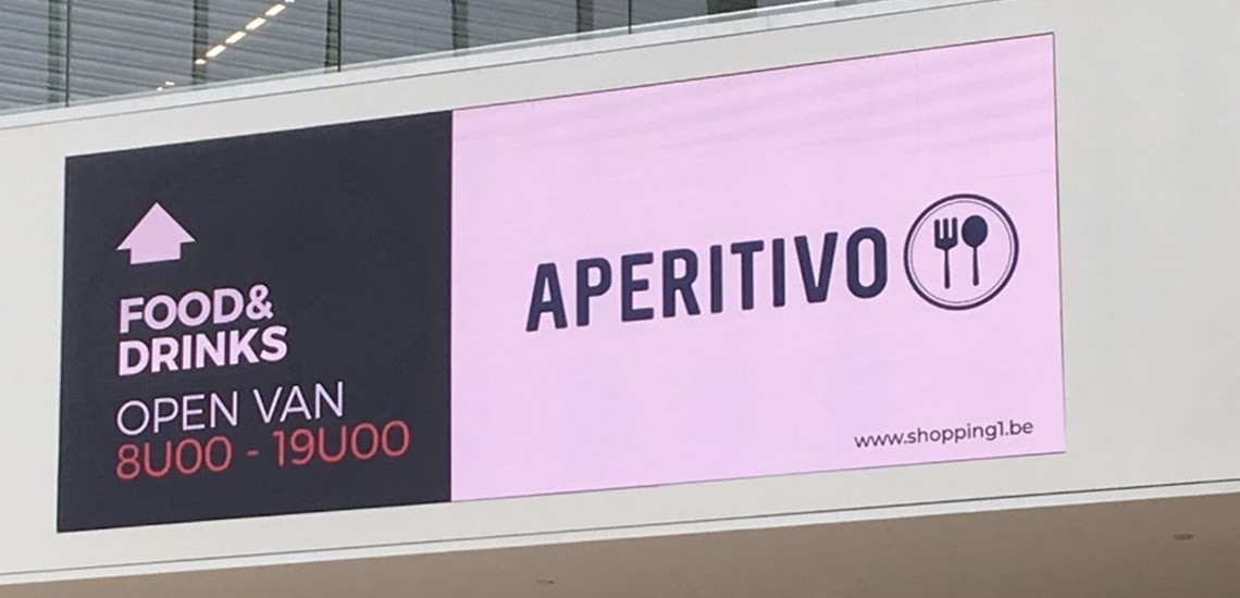 LED und Narrowcasting @ Shopping 1 Genk