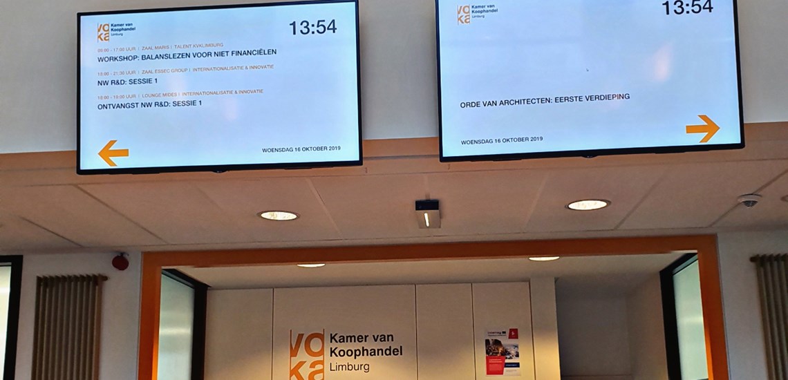 Digital signage @ VOKA Hasselt