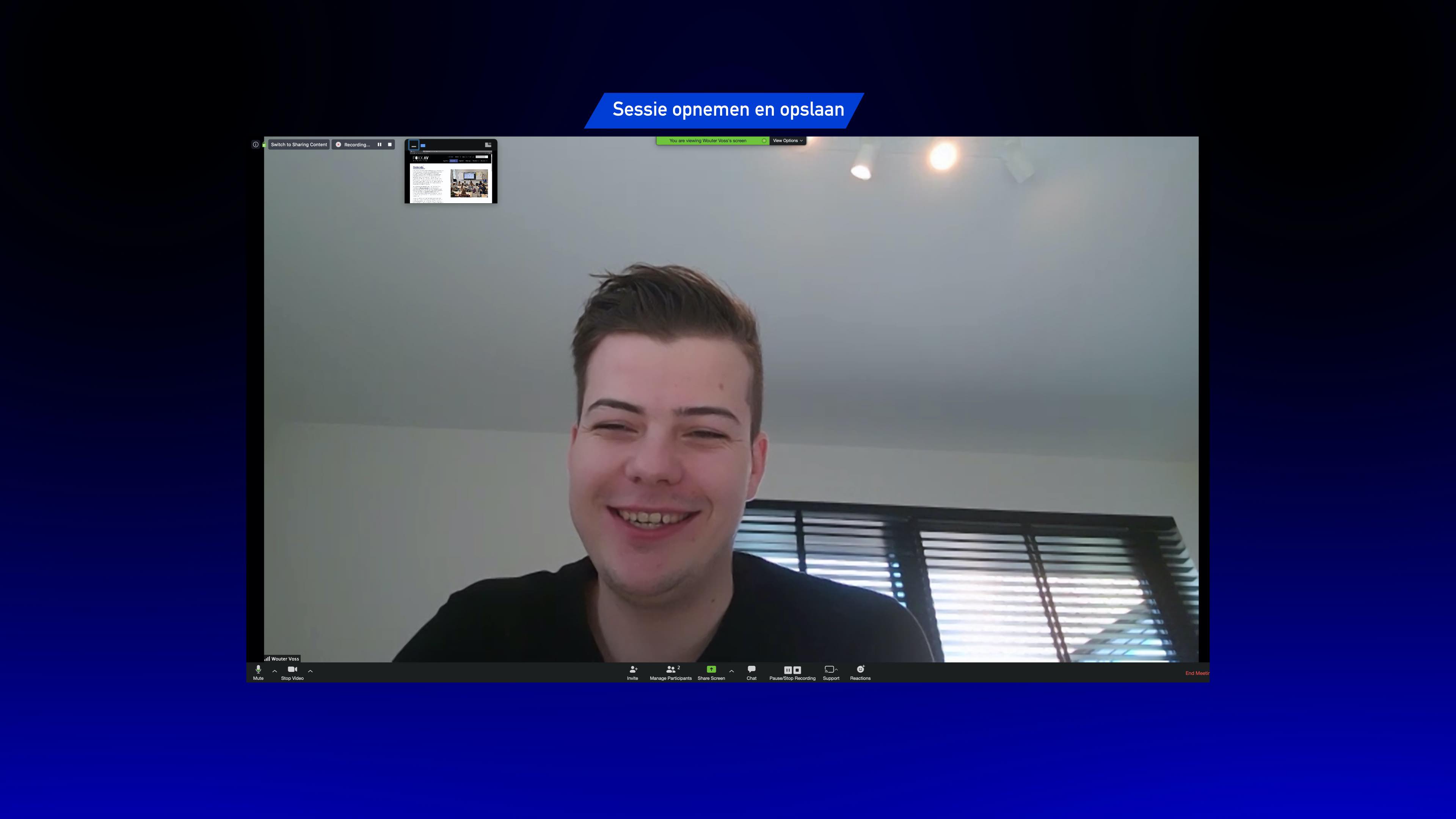 ZOOM opnemen by FOXX AV