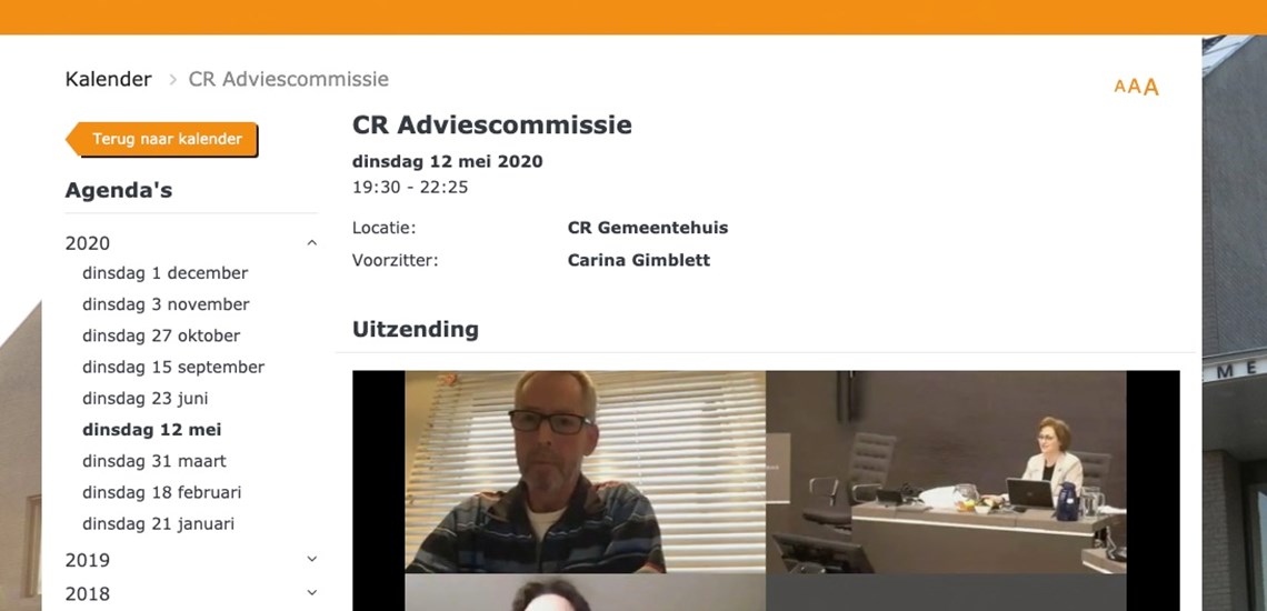 Treffen über MS Teams Gemeinde Cranendonck und Heeze-Leende (NL)