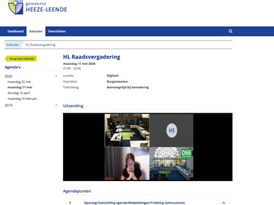Online raadsvergadering Heeze-Leende by FOXX AV