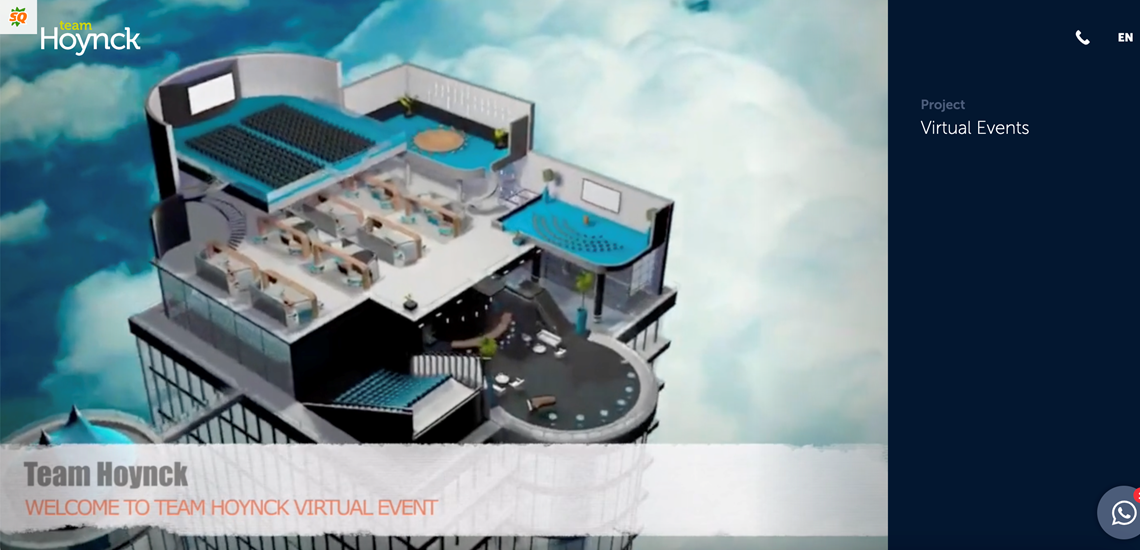 Erweiterung von Online-Events um eine virtuelle Umgebung durch FOXX AV