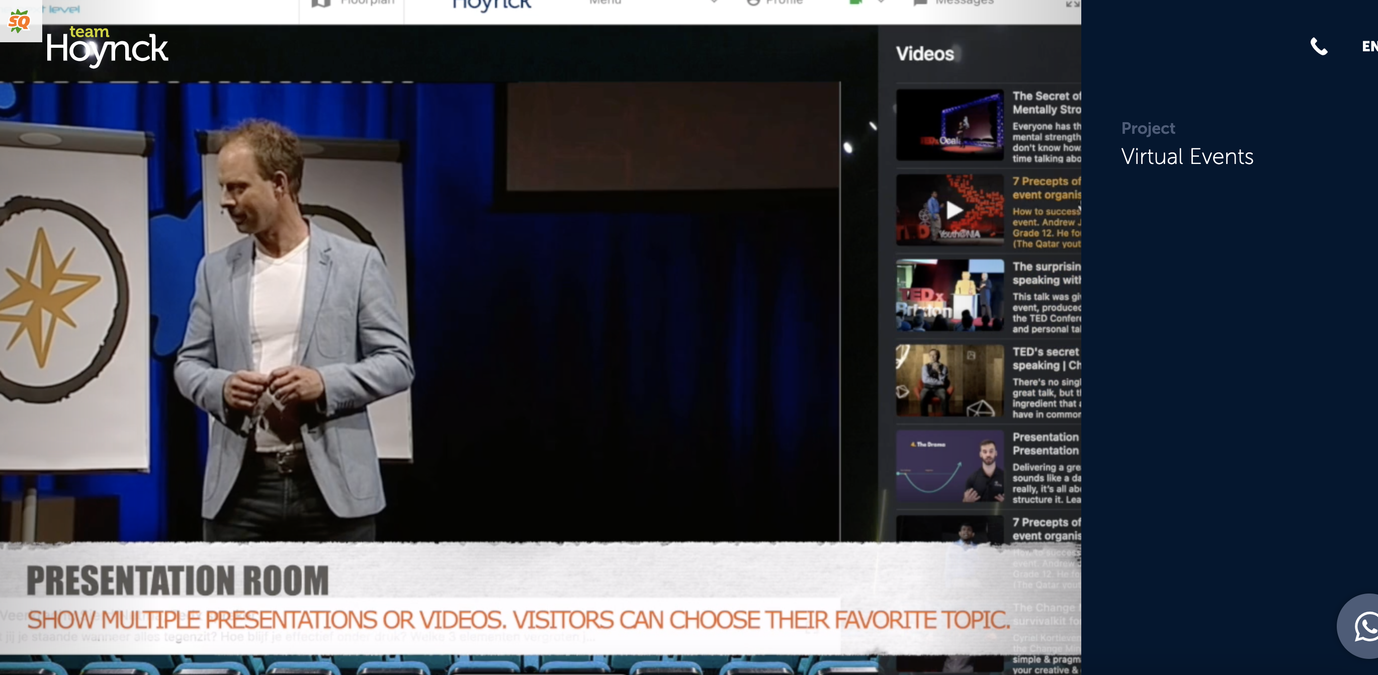 Virtuelle Umgebung für Online-Events